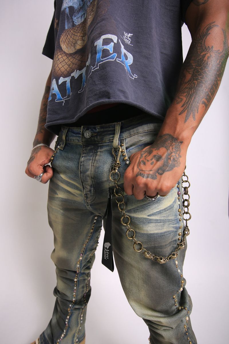 REBEL 02 Skinny Boot Cut TH-016-WASHED