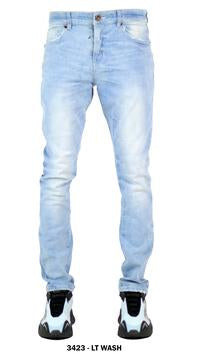 FASHION DENIM (3423 - LT WASH) CLEAN WASH DENIM