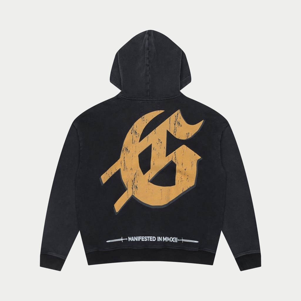 GOD SPEED CHROME-LIBERTY-ZIP-UP-HOODIE-BLACK-WASH