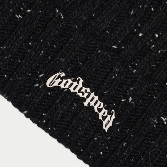 GODSPEED OG LOGO EMBLEM BEANIE (BLACK OREO)