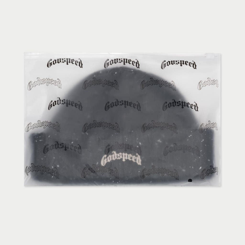 GODSPEED OG LOGO EMBLEM BEANIE (BLACK OREO)