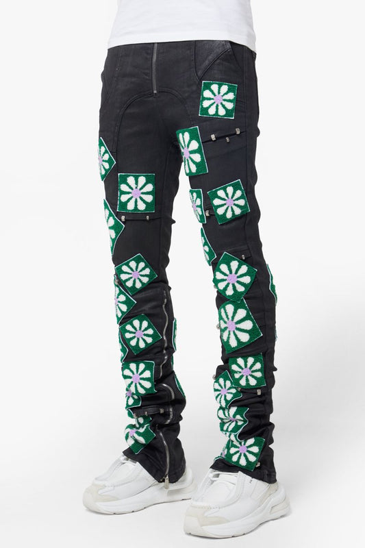 Obsidian Black Waxed Flowers Denim (Obsidian-Black-Waxed-Flowers-Denim)