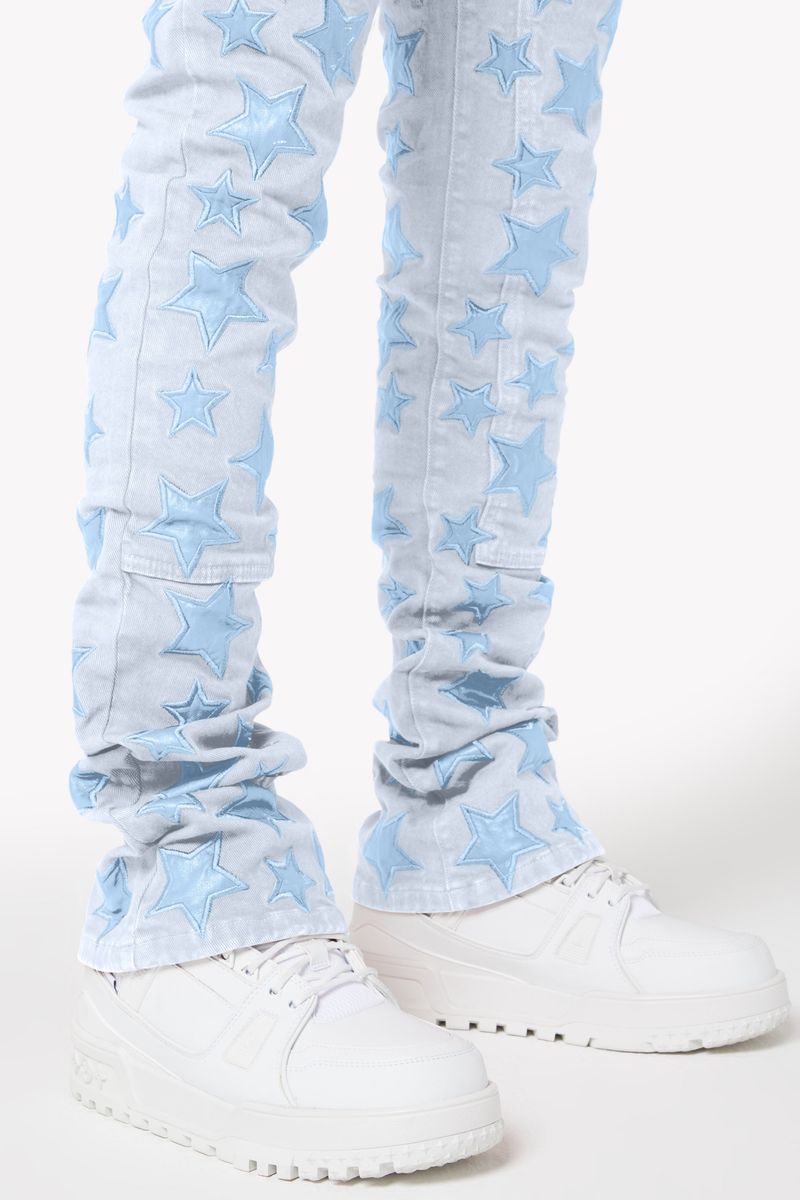 GUAPI Aqua Blue Stars Denim (Aqua-Blue-Stars-Denim)