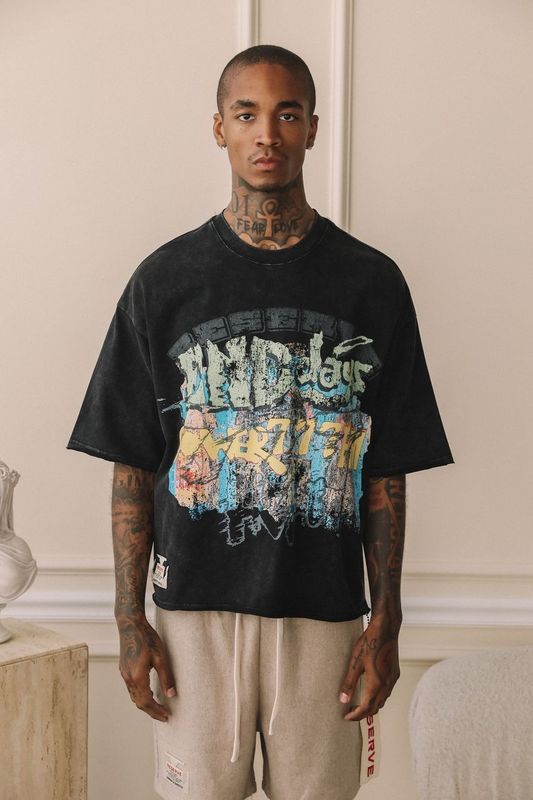 RESERVE END DAYS BONE TEE BLACK
