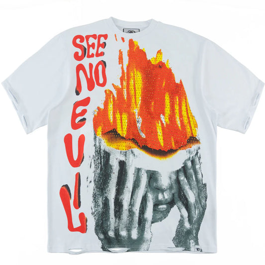 FROST SEE NO EVIL TEE F135-WHITE