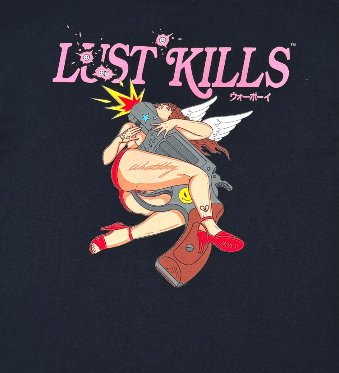 WRATHBOY LUST GUN TEE WB04-097-BLACK