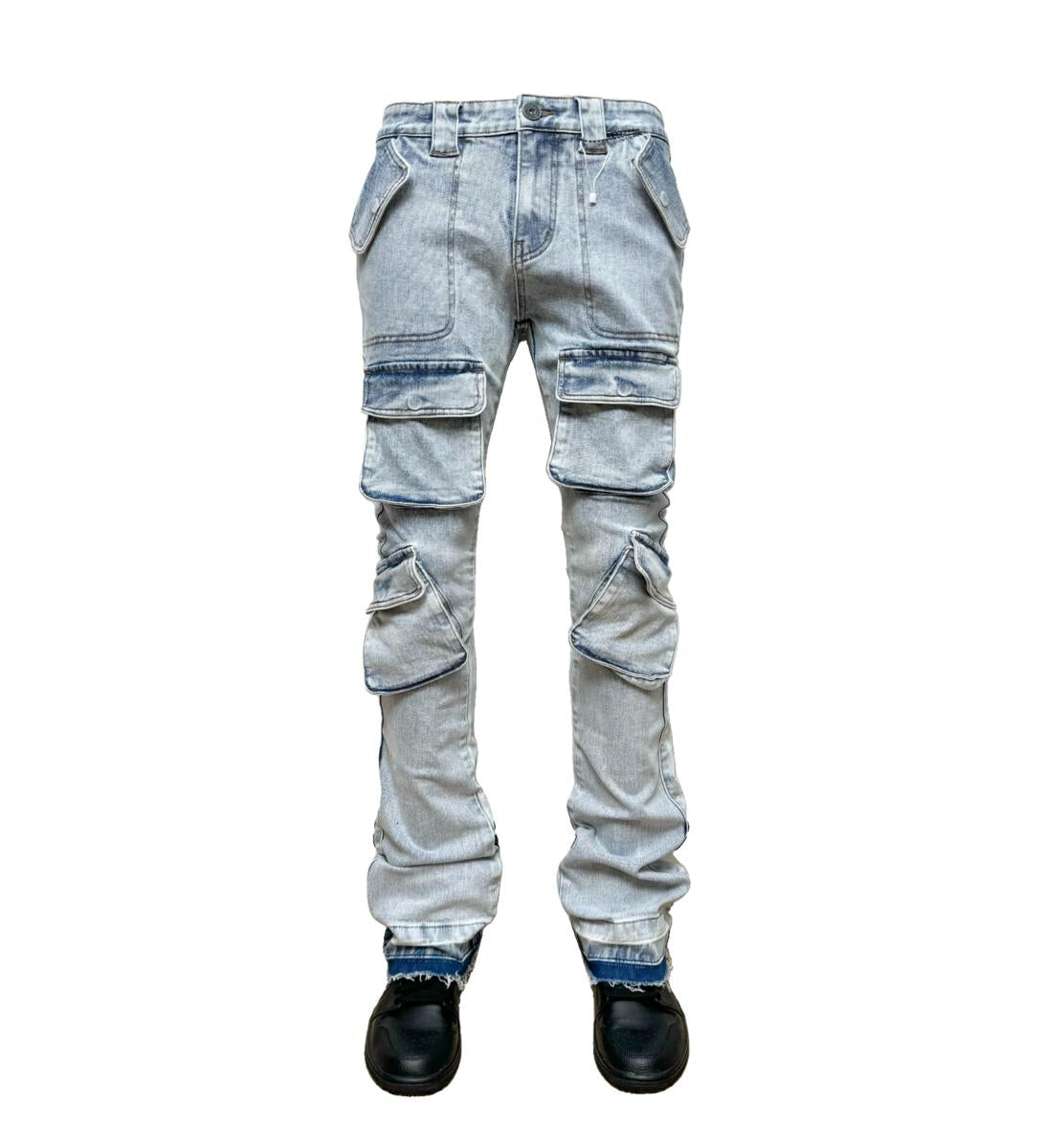 VICIOUS DENIM MULTICCARGO STACKED VC392-BEACH BLUE