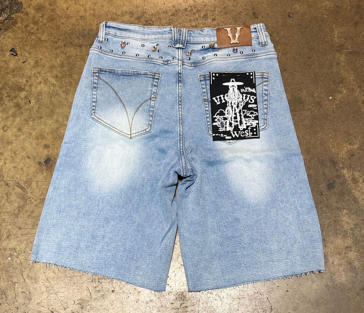 VICIOUS SHORT DENIM (VC842)-indigo