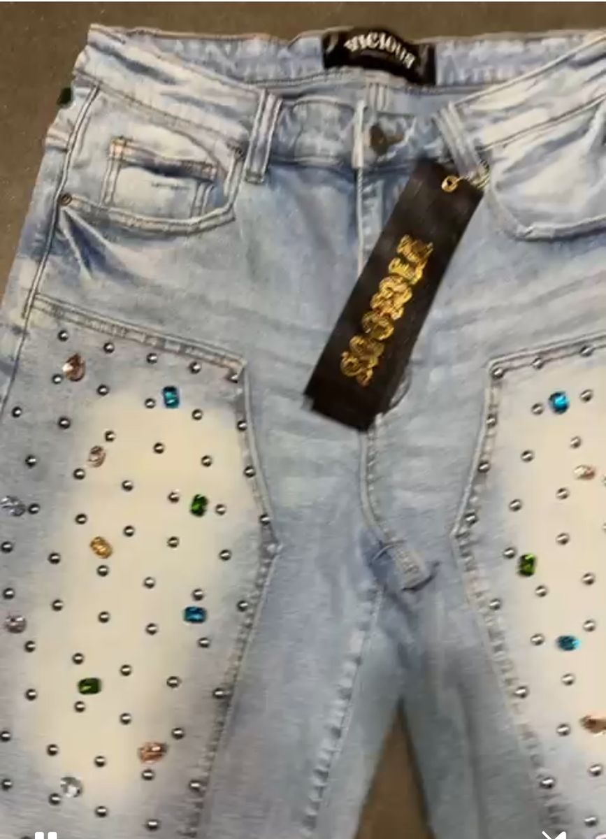 VICIOUS SHORT DENIM (VC842)-indigo