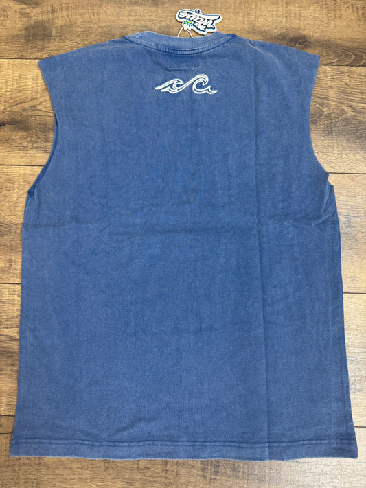 MR WAVE PARADISE CUT OFF TEE MR-7006 (NAVY)