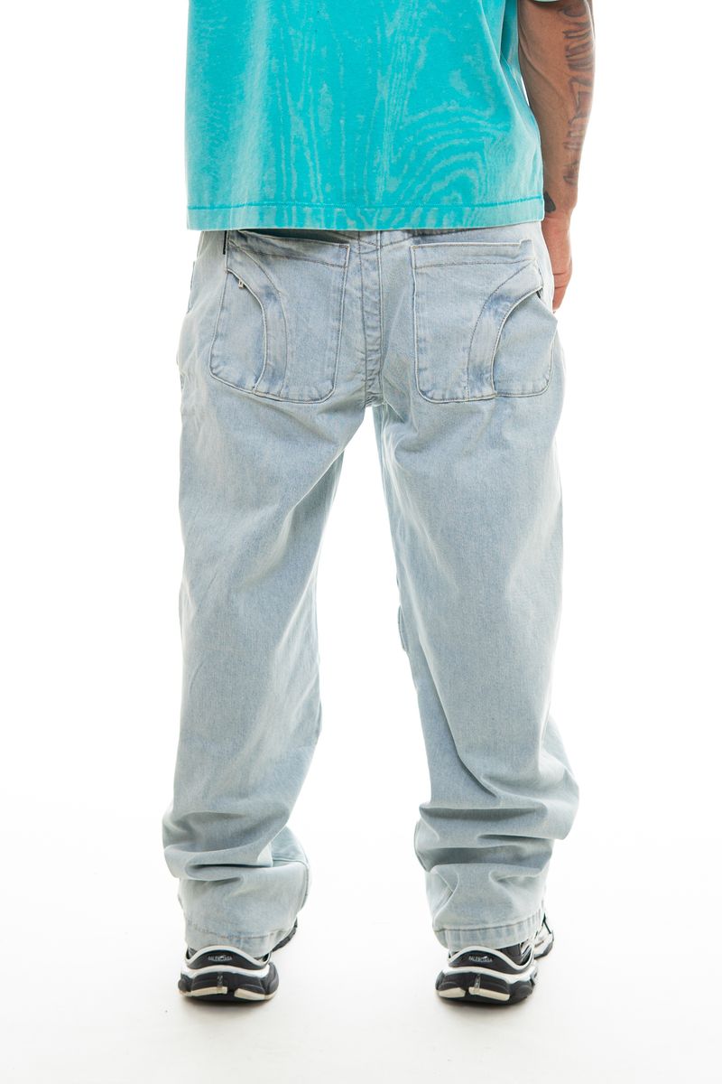OMAVI Baggy Denim Jean - Natural Blue