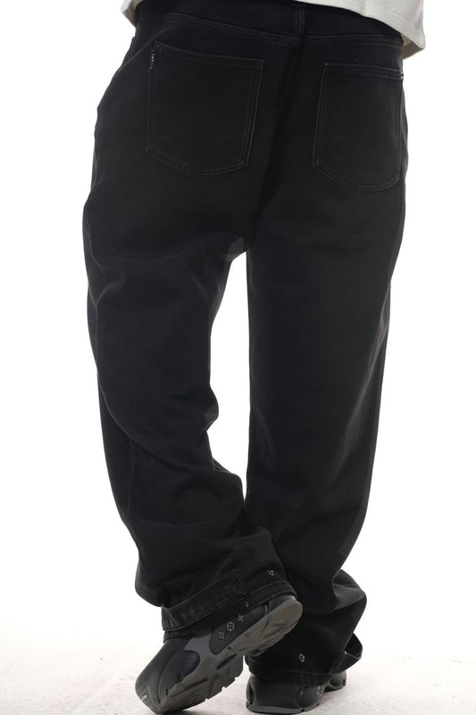 OMAVI Baggy Denim Jean - Black
