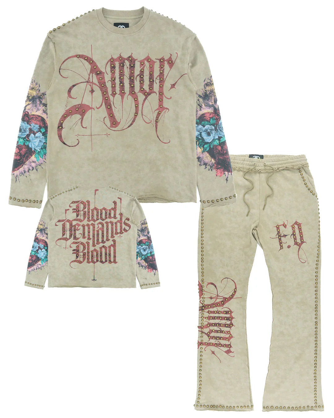 Frost   Amor Jogging Set - Khaki  F4226-KHA