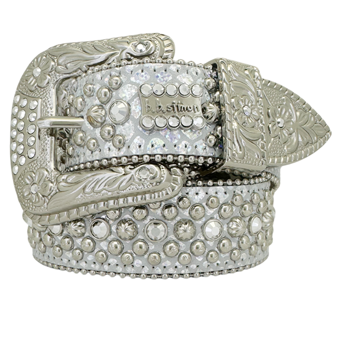 BB.SIMON BELT Trojan-Silver/Chrome(380-K32-CHROME-SF)