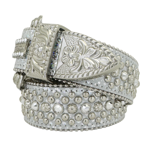 BB.SIMON BELT Trojan-Silver/Chrome(380-K32-CHROME-SF)