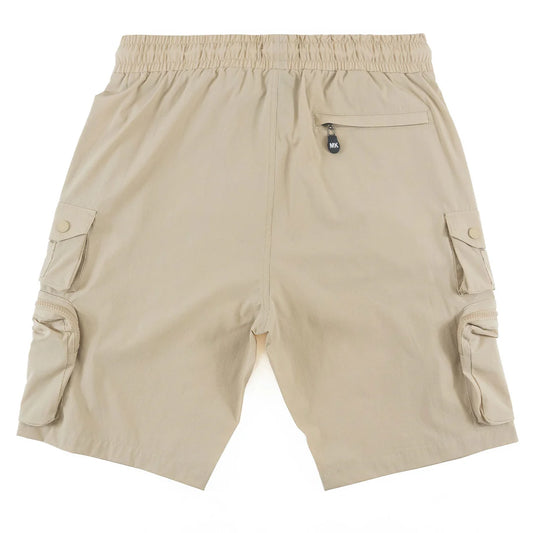 Makobi M633 Colton Nylon Spandex Cargo Shorts -Khaki