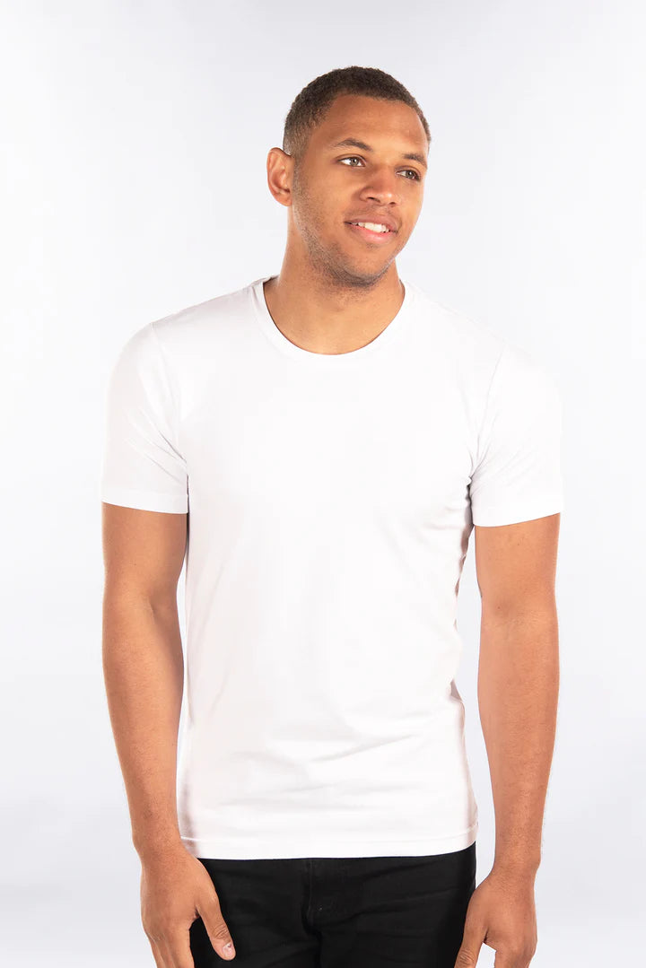CITYLAB STRETCH SLIM FIT CREW NECK T-SHIRT R2011SPAN-WHITE