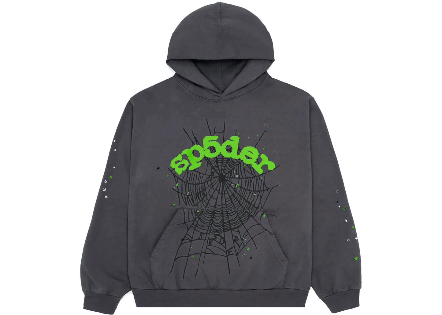 SP5DER WAIT WEB HOODIE SLAT GREY