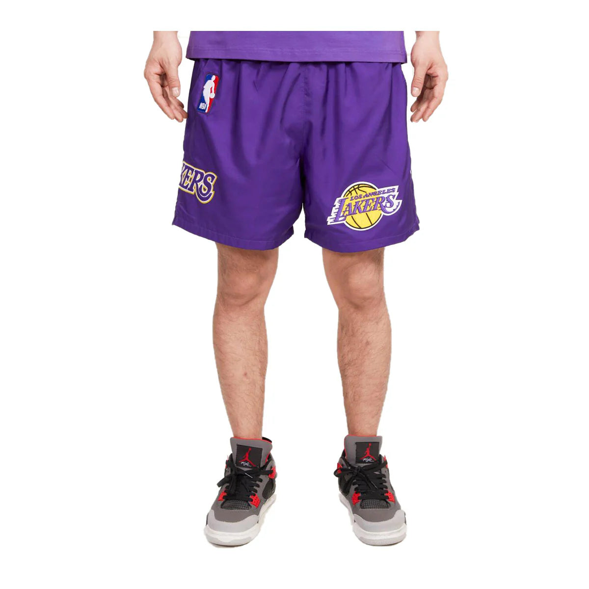 PRO STANDARD LOS ANGELES LAKERS CLASSIC WOVEN SHORT (BLL357055)-PUR