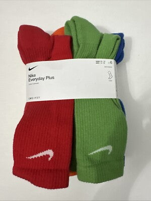 Nike Everyday Plus Cushioned Training Crew Socks (6 Pairs) SX6897-903