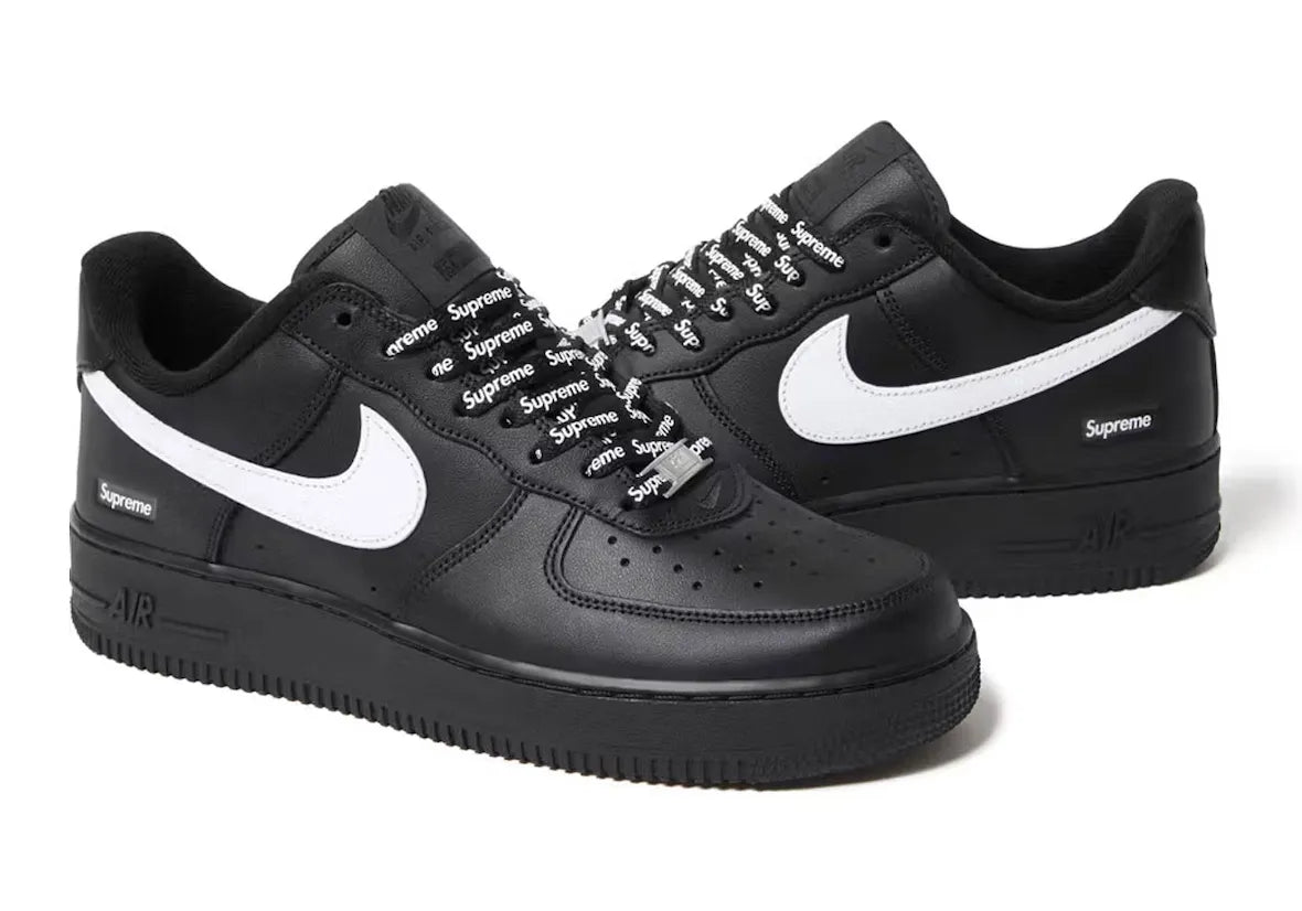 Supreme x Air Force 1 Low Box Logo “Black/White” CU9225-002
