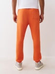 TRUE RELIGION TERRY APPLIQUE JOGGERS KOI ORANGE