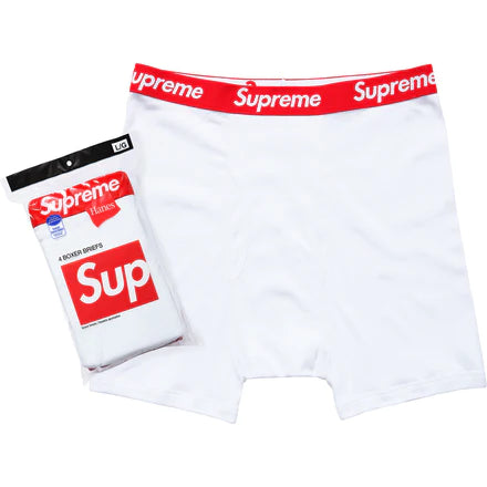 SUPREME/HANES BOXER BRIEFS 4 PACK