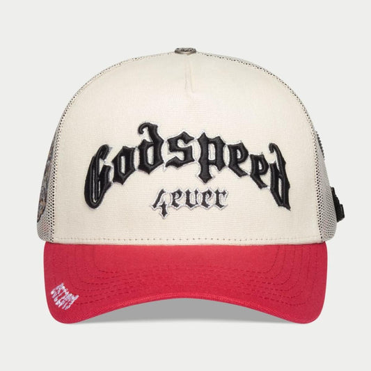GS FOREVER TRUCKER HAT (White/Red)