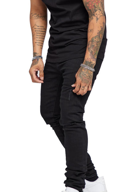 VALABASAS "MR.CLEAN 2.0" BLACK SKINNY JEAN (Vlbs1117-00) BLACK