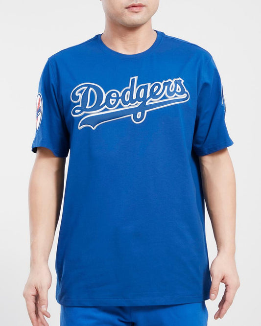 PRO STANDARD LOS ANGELES DODGERS TACKLE TWILL SJ TEE (LLD135725)-BLUE