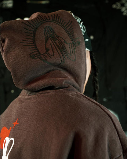 LIFTED ANCHOR 'ATONIA' HOODIE BROWN LA23FL-7