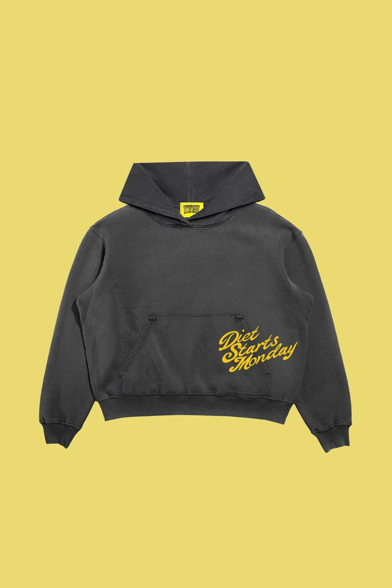 DSM OVERLAP SCRIPT HOODIE 'VINTAGE BLACK'