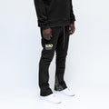 ALMOST SOMEDAY CAPITAL FLARE  SWEATPANT 'BLACK'