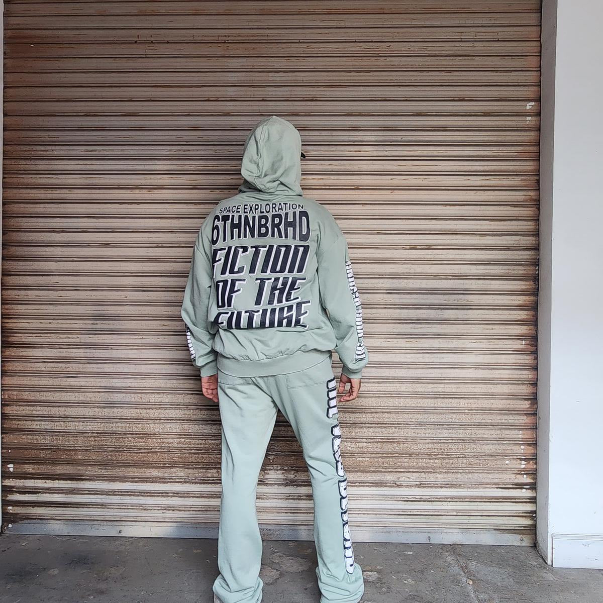 6TH NBRHD "BEYOND" PULLOVER-LIGHT GREEN (6TH-F1701)