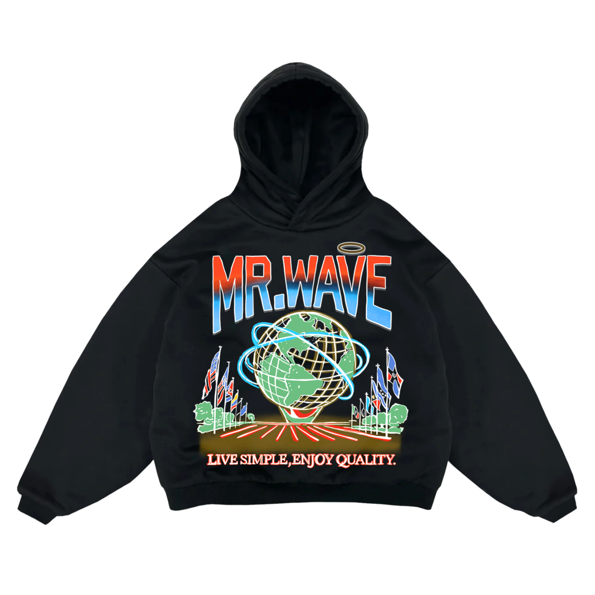 MR WAVE The MEADOWS HOODIE (The MEADOWS HOODIE (BLACK))