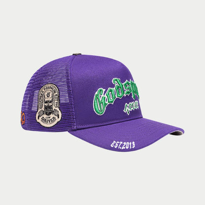 GS FOREVER TRUCKER HAT (PURPLE/GREEN)GRAPE