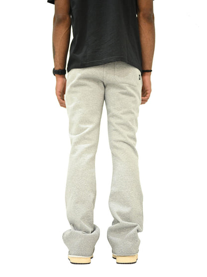 SI TU VEUX LOGO FLARE JOGGER (TV0093) HEATHER GREY