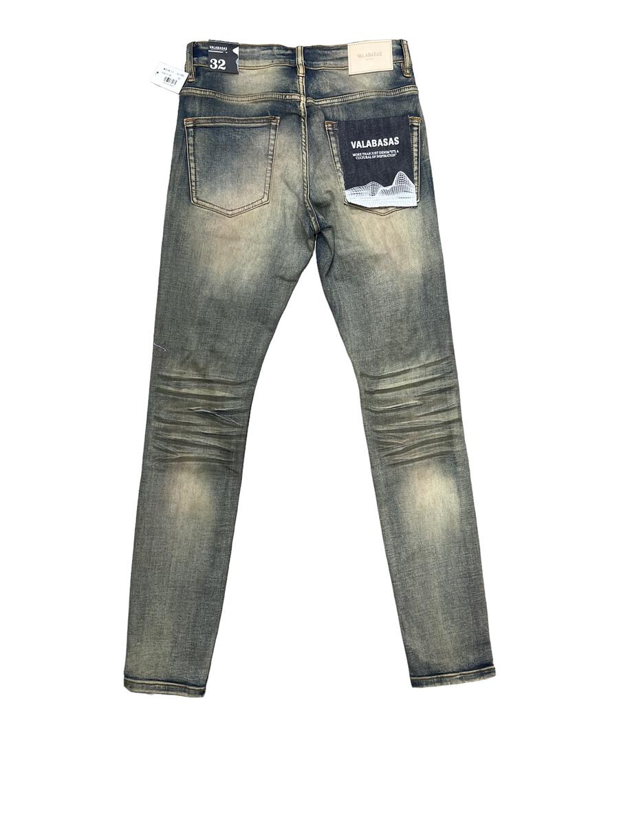 VALABASAS "MR. CLEAN 2.0" BLU SPORCO DENIM SKINNY (VLBS1117-08)