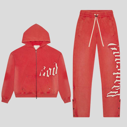 GOD SPEED 'OG Logo Sweatsuit' (Vintage Red)