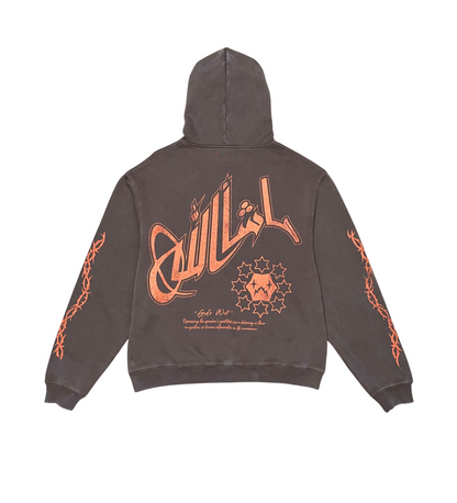 Wrathboy HOODIE - Gods Will - BROWN - WB03-035/036