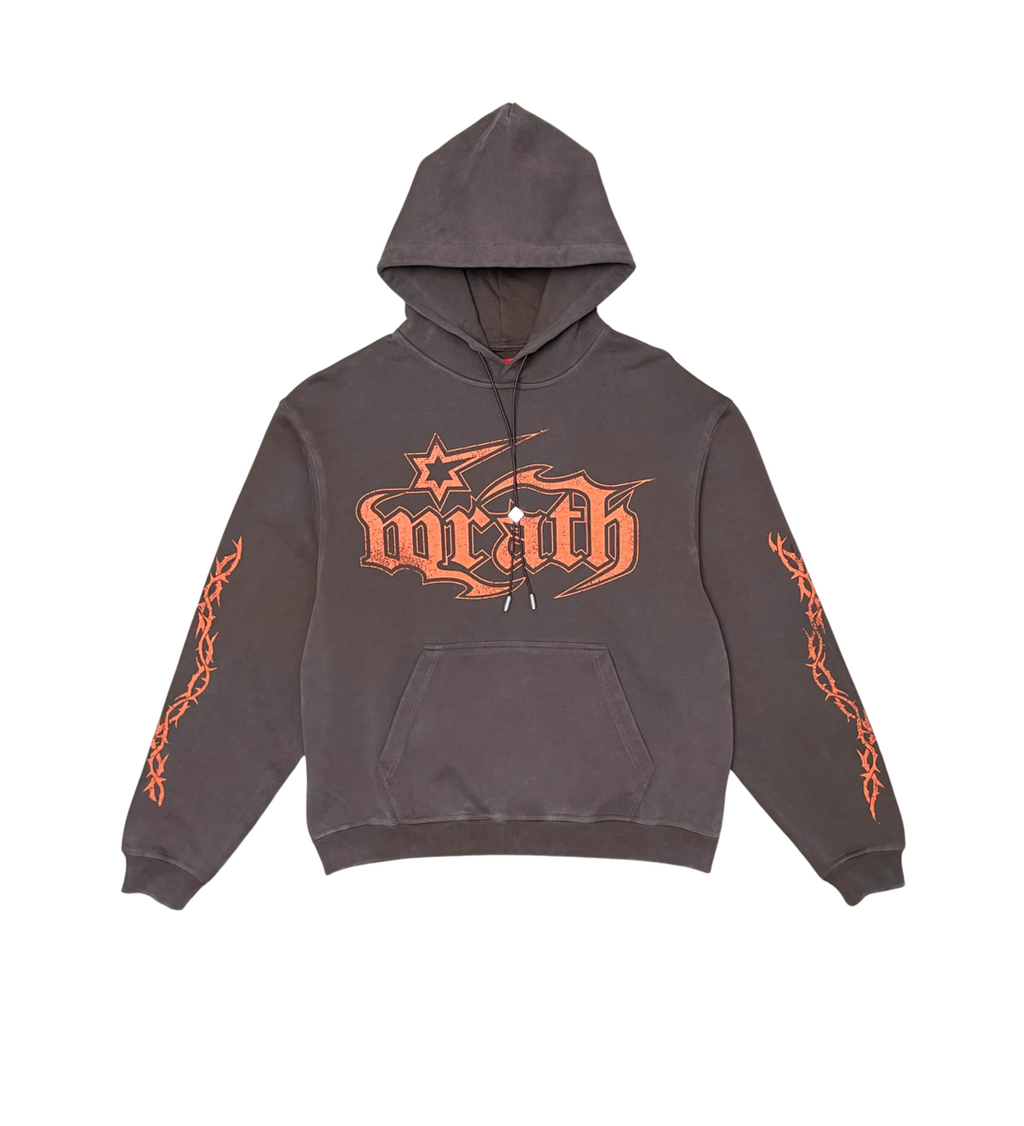 Wrathboy HOODIE - Gods Will - BROWN - WB03-036