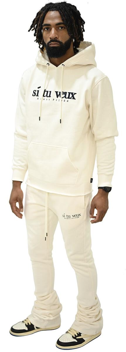 SI TU VEUX 'VEUX HOODIE' (TV0087) IVORY