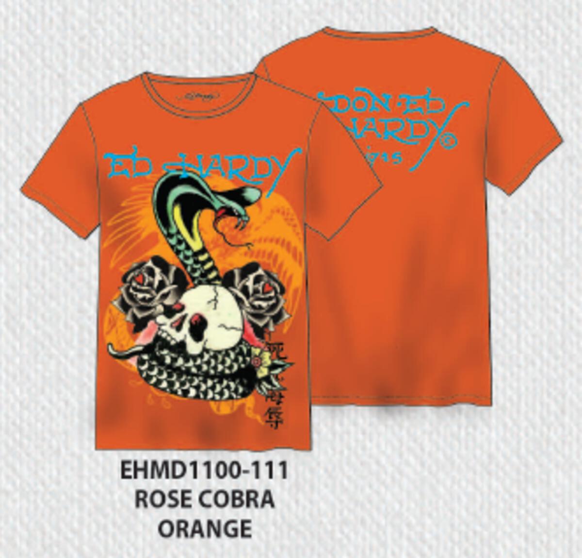 ED HARDY ROSE COBRA MENS SS TEE (EHMD1100-111)