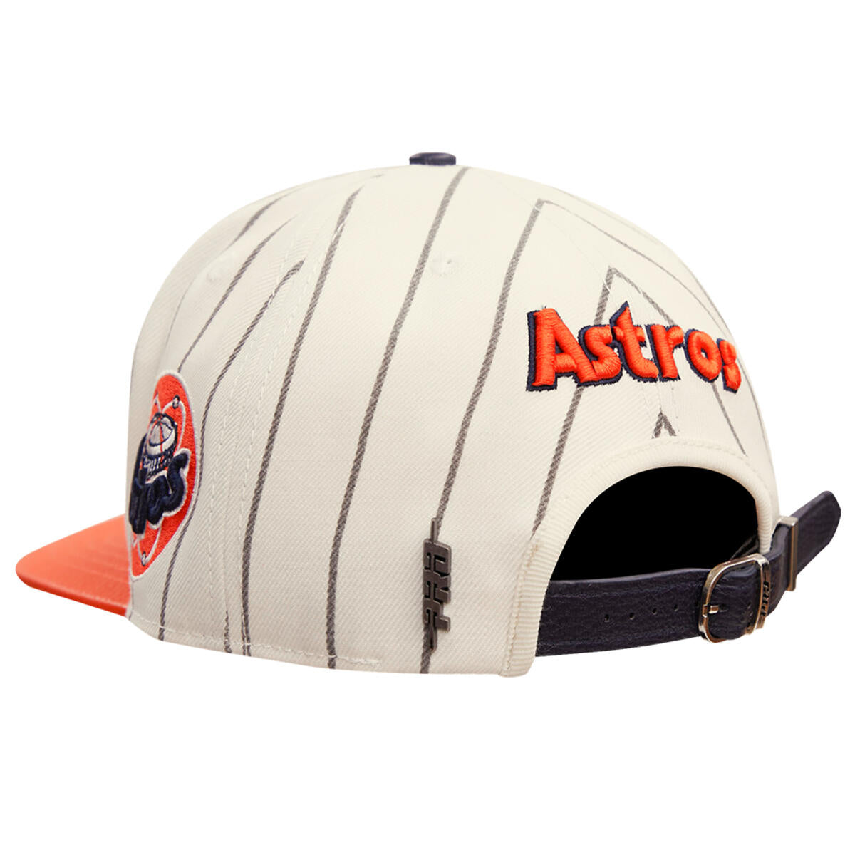 HOUSTON ASTROS PINSTRIPE RETRO CLASSIC LOGO WOOL STRAPBACK HAT (LHA7314472)