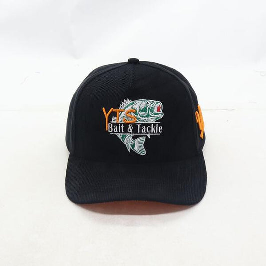 YTS BAIT & TACKLE CORDUROY SNAPBACK 'BLACK'