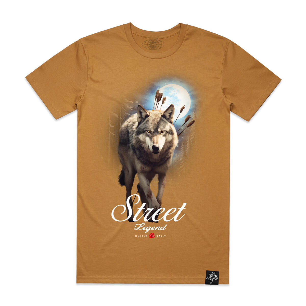 HASTA MUERTE 'Legend Wolf' TEE MUSTARD