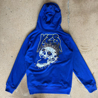 HUDSON YEEZUS SKULL HOODY 570GSM (461) BLUE