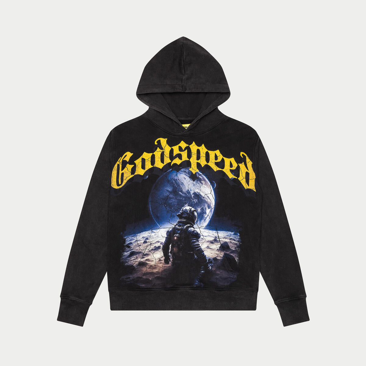 GOD SPEED 'No Looking Back Hoodie'-Yellow