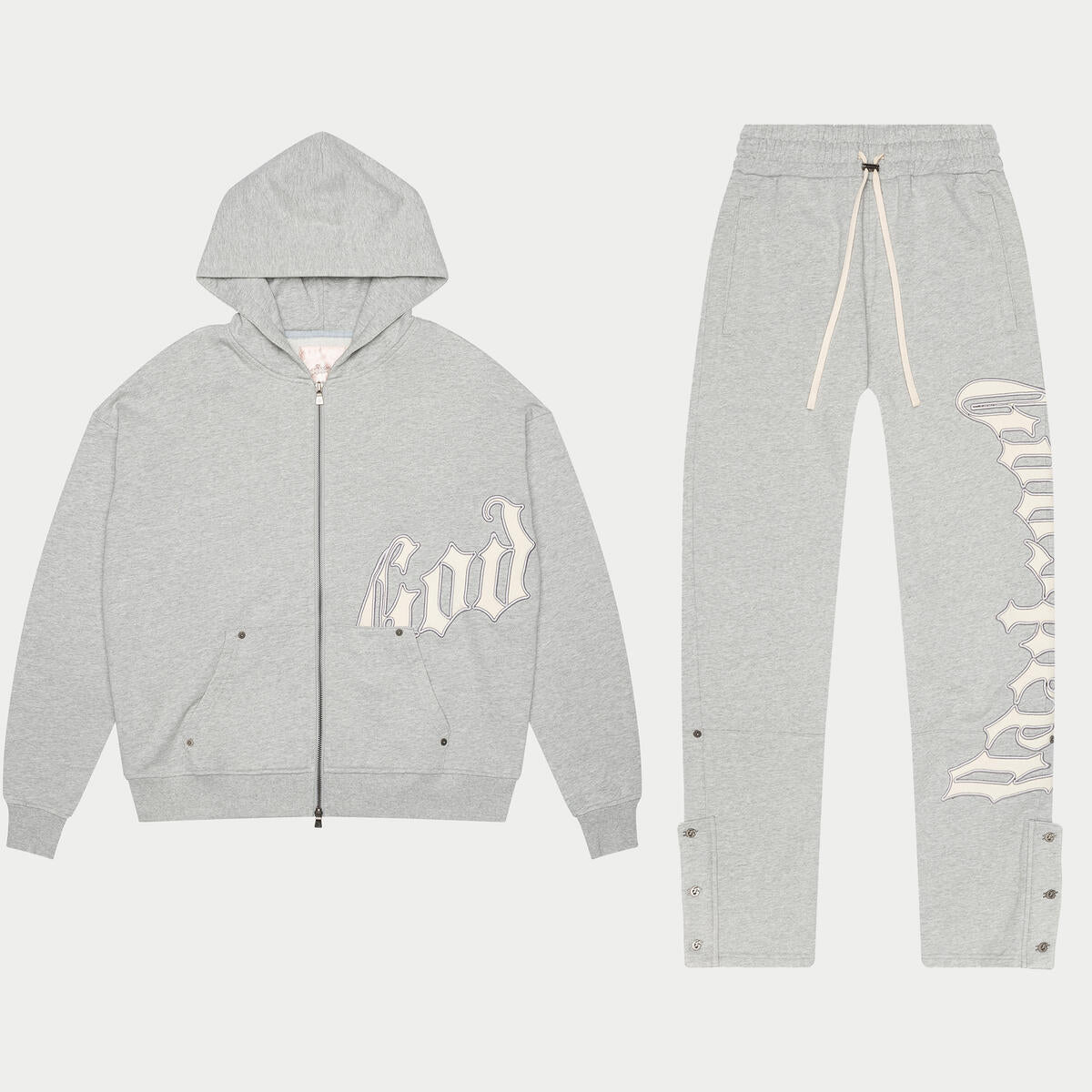 GOD SPEED OG Logo Sweatsuit V2 (Heather Grey)