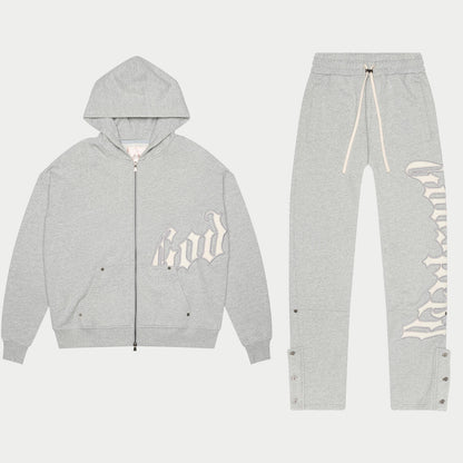 GOD SPEED OG Logo Sweatsuit V2 (Heather Grey)